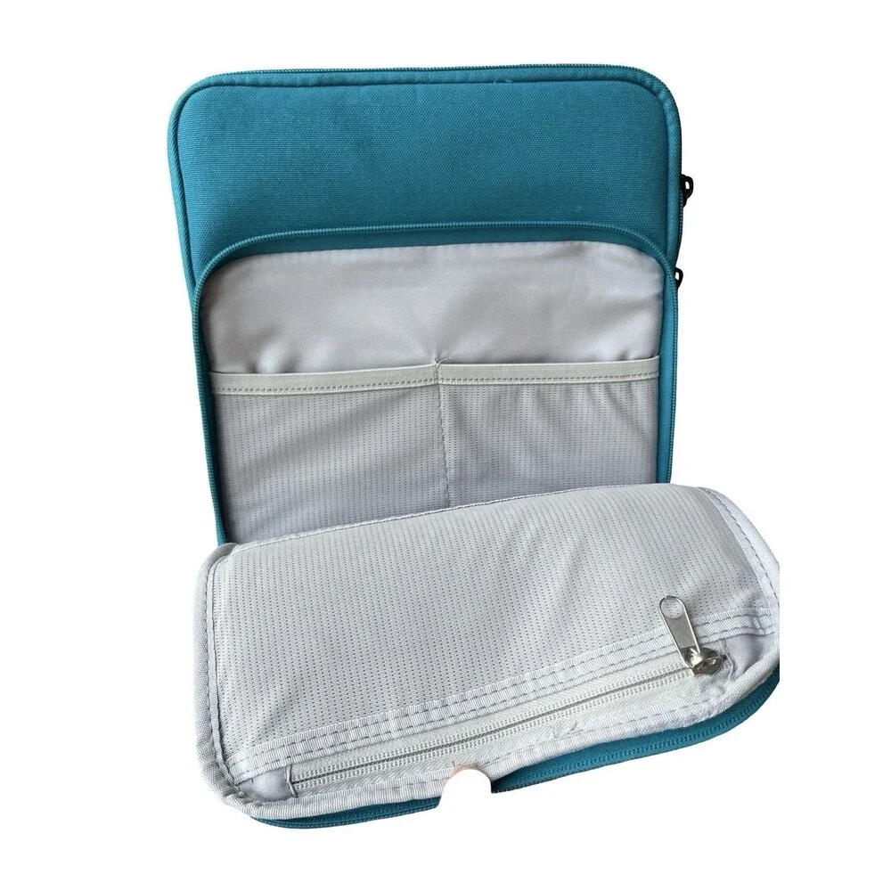 MoKo 9-11” Teal Tablet Sleeve Case Padded Organizer iPad Travel Bag Protective